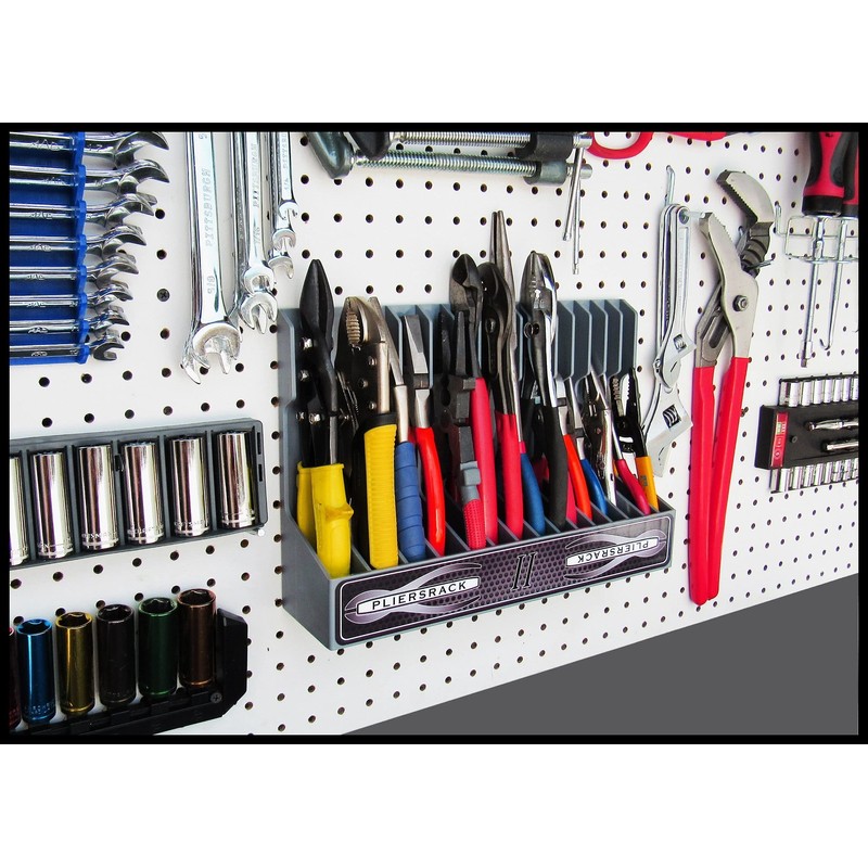 Plyworx Pliersrack PLR15 Plier Organizer - Sturdy Plastic 15 Pliers