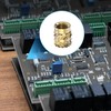 ORTAVA M6 Thread Insert, Pack of 30 Press-in Nuts, Brass