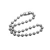 Glory Qin 10mm Stainless Steel Ball Chain Necklace, Extra Large