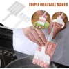 White Triple Meatball Maker, None-Stick Meatball Maker Melon Ballers, Meat