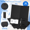 Henoyso 50 Pcs Black 4 x 9 Inch Mini Presentation