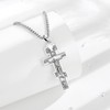 AEONSLOVE Orthodox Cross Necklace for Men Women 925 Sterling Silver