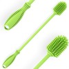 12.5" Silicone Cleaning Brush: For Bottles, Long Handle Kitchen Sponge