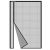 Risareyi Side Opening Magnetic Screen Door in Fiberglass 32x82inch, Black