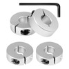 Split Shaft Collar, 4Pcs 12mm Aluminum One Piece Shaft Locking
