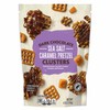 Dark Chocolate Caramel Pretzel Clusters With Sea Salt, Creamy Caramelized