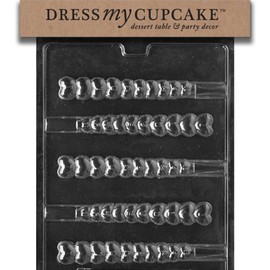 Dress My Cupcake Chocolate Candy Mold, I Love You Heart Pretzel, Valentine's Day