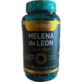 Solanum Melena de Leon con L-Tirosina y vitaminas 450 mg. Con 120 Capsulas.