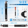 BUCKLOS Mini Bike Tire Pump Portable for Mountain Road Bikes