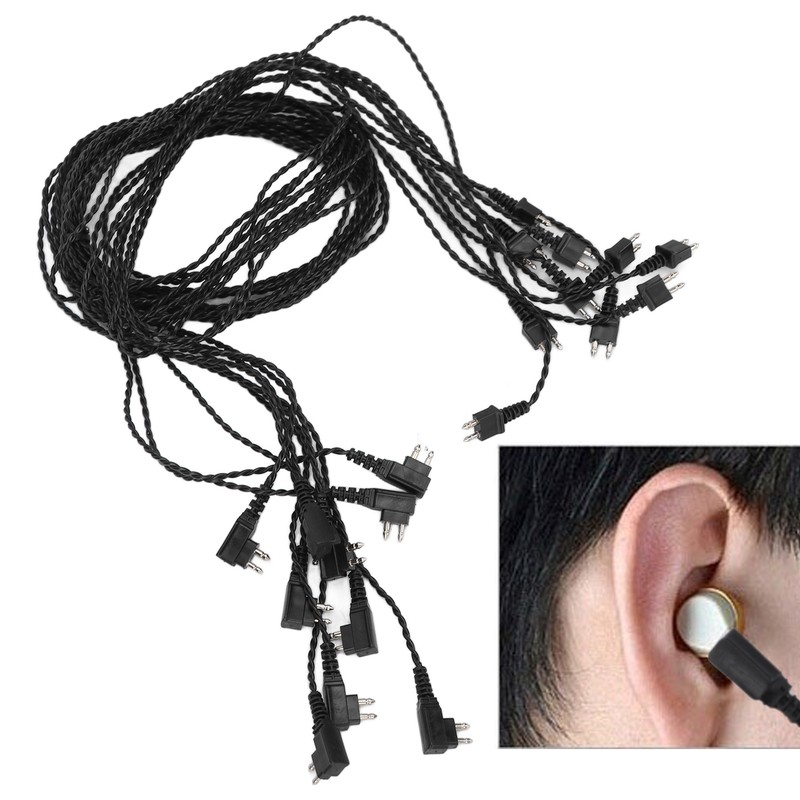 10pcs 2pin BW Hearing Aids Receiver Wire Heat Resistant Good