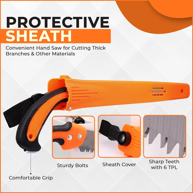 Pruning Saws For Tree Trimming and Wood Cutting, Straight Hand