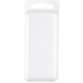Collecting Warehouse Clear Plastic Clamshell Package/Storage Container, 3.375" H x 1.5" W x 1.25" D, Pack of 25