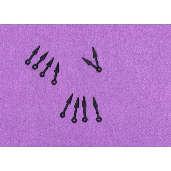 Unbranded CLOCK HANDS time die cuts scrapbook cards