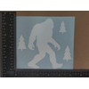 Sasquatch, Bigfoot, Hide and Seek Champion Decals (White, Large ~5")