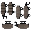 Brake Pads Front and Rear Compatible with Yamaha Rhino 660
