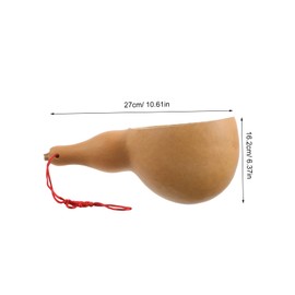 minkissy Natural Gourd Water Ladle Ergonomic Multi Functional Scoop for Bathing Hair Washing Gardening Lightweight Design with Unique Aesthetic Appeal for Easy Use Bathroom