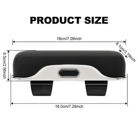 Blueshyhall Glasses Case Car Sun Visor Car Glasses Case Holder Clip Glasses Box Sunglasses Multifunctional Organiser Car Visor Glasses Case Hard Case Large One Hand Operable