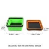 Collapsible Magnetic Parts Tray Tool Tray for Screw Nuts Washers