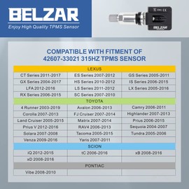 Sistema de monitoreo de presión de neumáticos, TPMS preprogramado de 315 MHz de repuesto para Toyota 4 Runner Lexus CT ES GS GX es LFA LS LX SC Series 42607-33021 42607-06011 42607-33011 42607-0C020