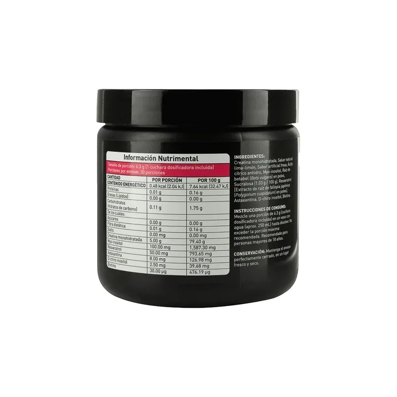 Creatina Mujer Limonada Fresa Con Biotina 30 Porciones