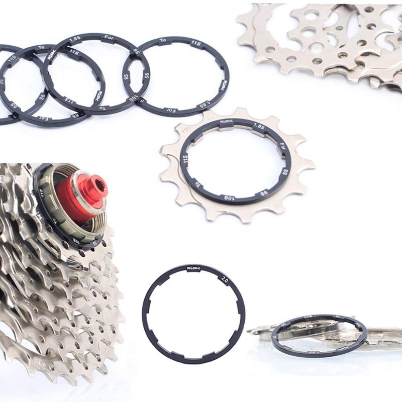 AOTISBAO 3 Pcs Bicycle Freewheel Washer Cassette Lightweight Aluminium Alloy