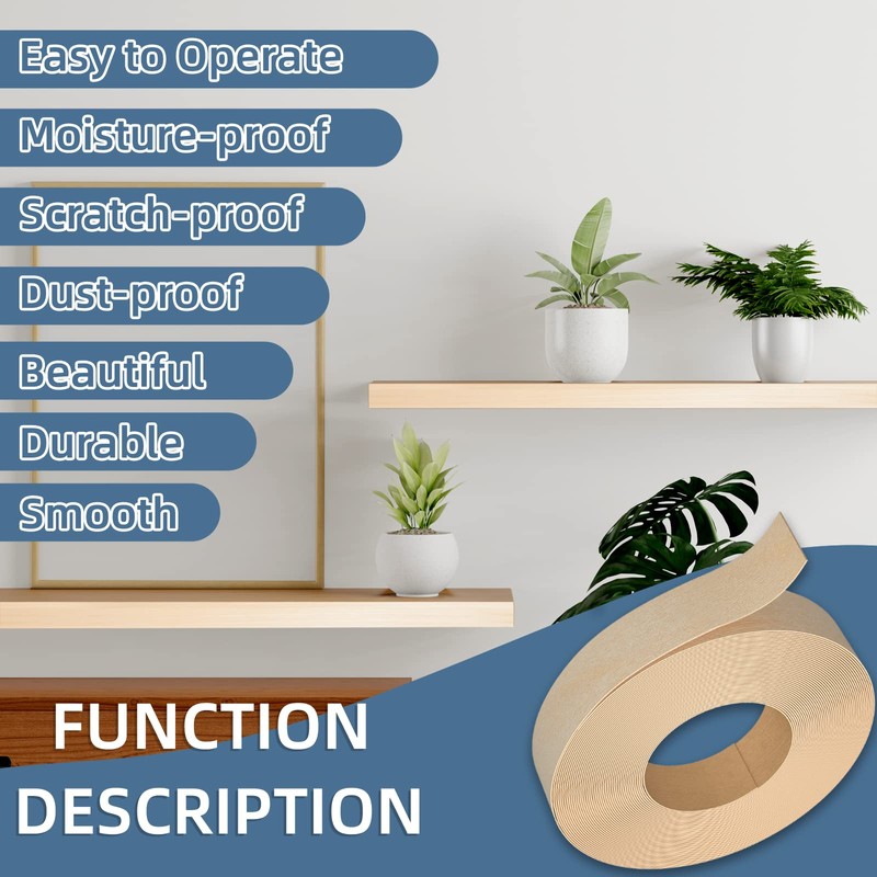 ZYJT Birch Edge Banding, 2 inch x 100ft roll of