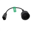 HangTon UPS PDU 10A 250V 電源コードアダプター C14 - Euro Schuko