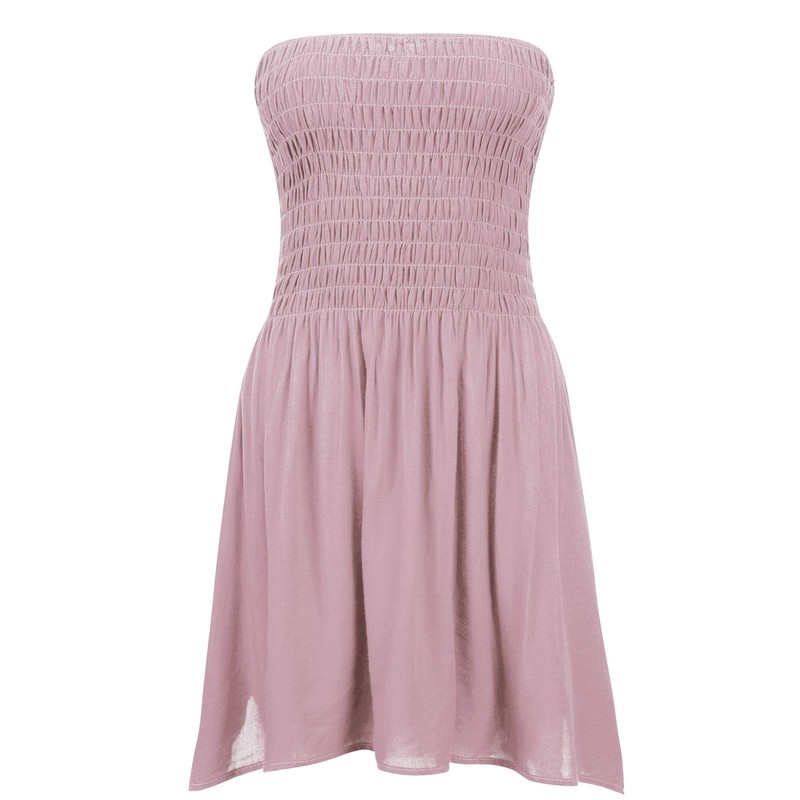 Just Quella Women's Summer Cover Up Strapless Dresses Solid Tube