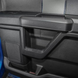 Xtreme trux Carbon Fiber Door Handle Bezel Cover Trim Molding Set For 17-22 Ford F250 F350