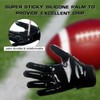 GOWISDOM Youth Football Receiver Gloves, Kids Silicone Grip Football Sports