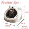 40CM/15.7 in Cat Bed,Semi-Enclosed Cat Beds for Indoor Cats Soft