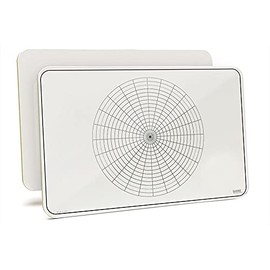 Polar Grid Lap Board, 11" x 17" x 1/8" Double Sided Dry Erase, No Ghosting, Custom Lapboards & Made in The USA