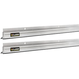 Xcluder 48 in. Low-Profile Door Sweep, Aluminum 2-Pack, Seals Out Rodents & Pests, Enhanced Weather Sealing, Easy to Install; Door Seal Rodent Guard; Rodent Proof Door Sweep