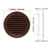 Brown 100mm / 4 inch Round Air Vent Grill Cover,