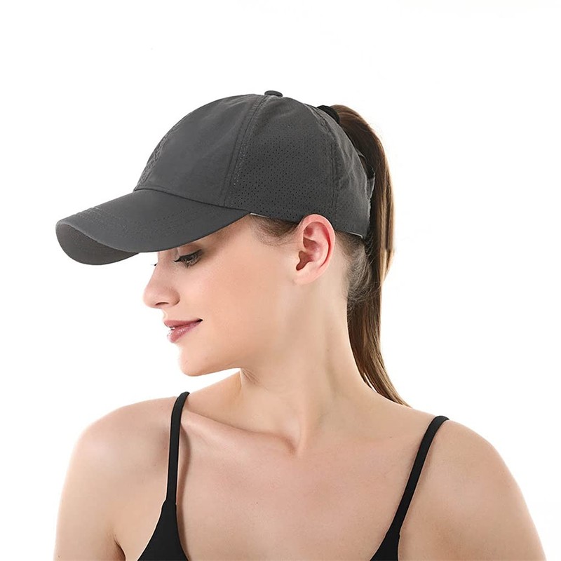 Hadwii Baseball Cap Women's Mesh Ponytail Baseball Hat Breathable Sun