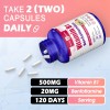 NuvitaGarden Vitamin B1 (Thiamin) 500 mg, 240 Caps - Energy