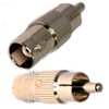 DRUT 1pcs BNC to RCA Phono Male Female Connector Plug