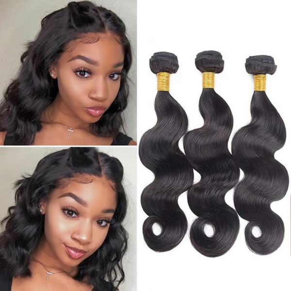 Body Wave Hair Bundles Brazilian Virgin 3 Bundles Unprocessed Real