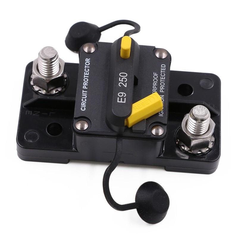 Gloaso 250A Hi-Amp Circuit Breaker with 3/8" Studs & Manual
