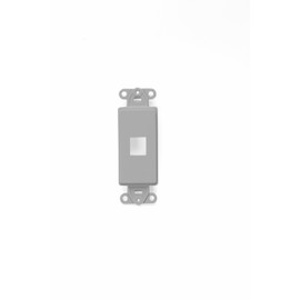 Leviton 41641-GY QuickPort Decora Insert, 1-Port, Grey