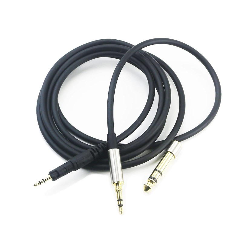 Replacement Audio Upgrade Cable with Lock Plug and 6.35mm Adapter