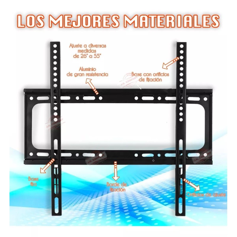 J.H. Company Soporte Metalico Fijo Pantalla Panel Tv 26 A