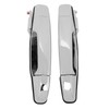 2pcs Exterior Chrome Door Handle ABS Plastic Automotive Outside Door