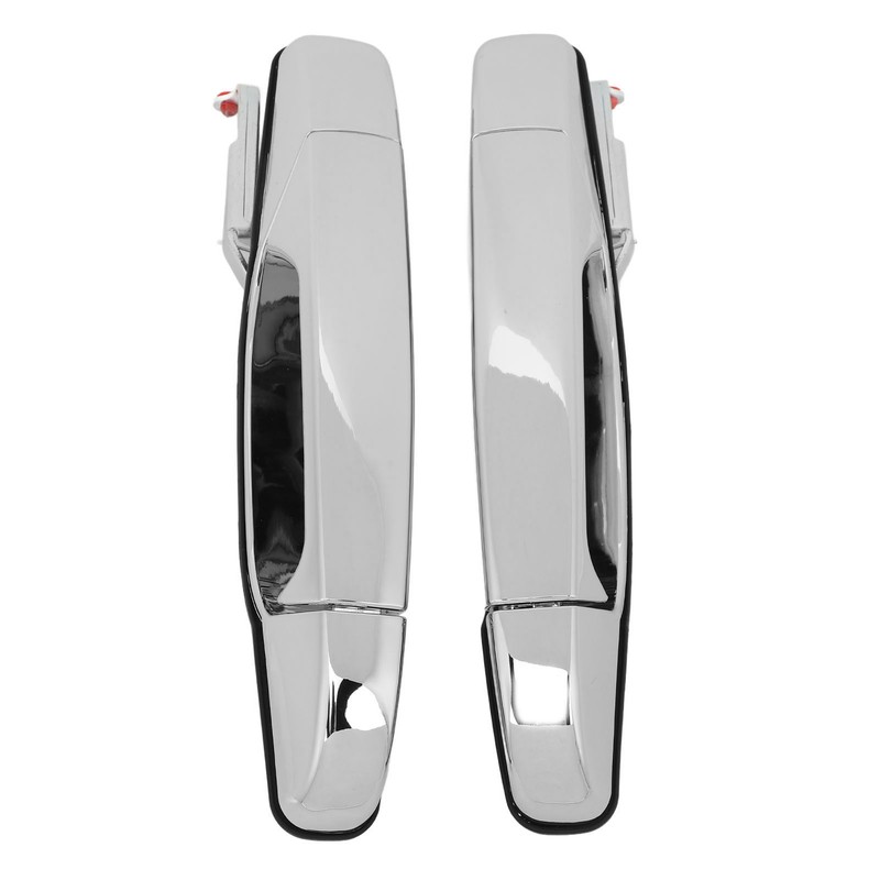 2pcs Exterior Chrome Door Handle ABS Plastic Automotive Outside Door