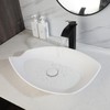 Sinku Mccut 21 Inch Stone Resin Vessel Sink and Drain