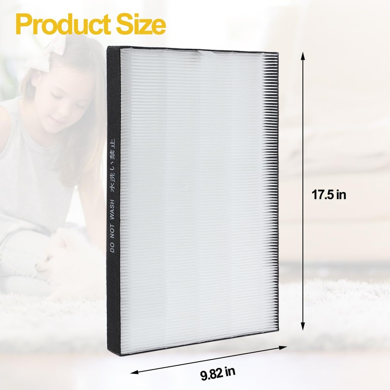 2 Pack KC-860U Replacement Filter Compatible with Sharp Air Purifier
