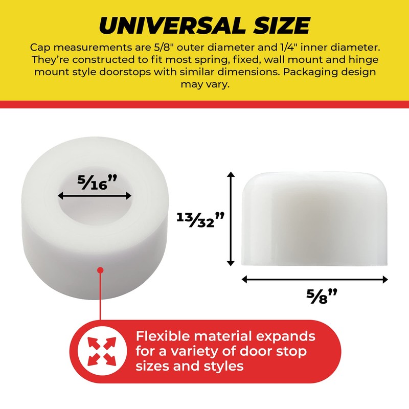 Premium Rubber Door Stop Stud Replacement Tips – Doorstopper Bumpers,
