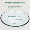 YIMAI Ingenuity Design Vessel Sink Bathroom Sink above counter Small