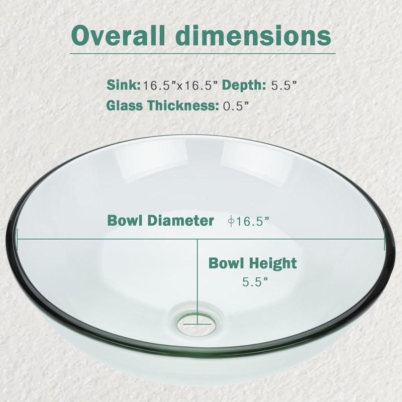 YIMAI Ingenuity Design Vessel Sink Bathroom Sink above counter Small