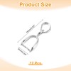 QUARKZMAN Pack of 12 Sterling Silver Bail Pinch Bail, 6